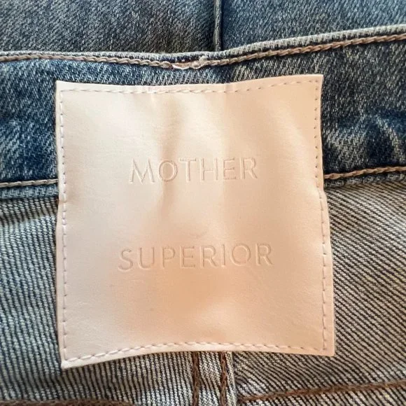 MOTHER SUPERIOR High Waisted Rider Ankle Jeans - Size 28 in Salt of the …